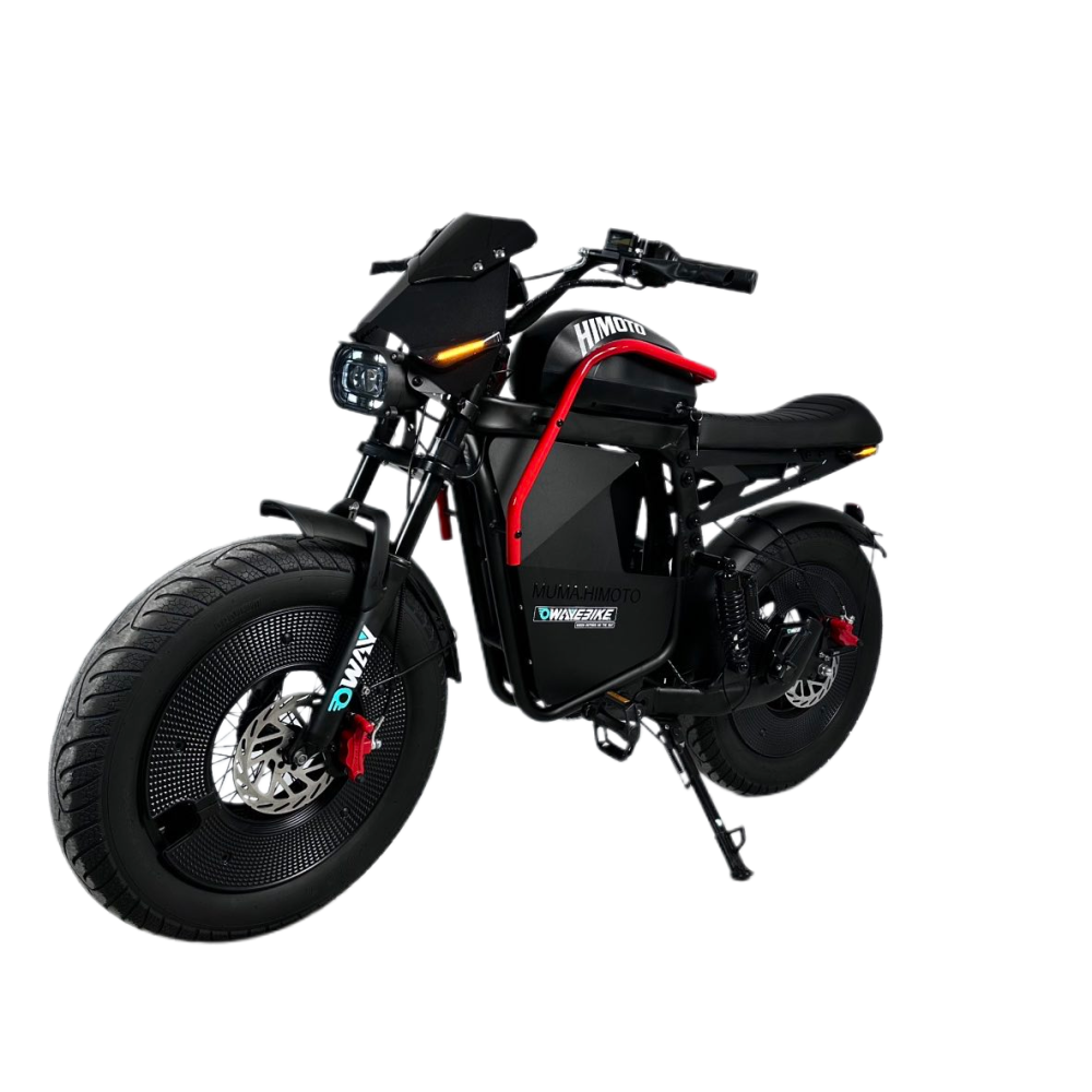 OWAYEBIKE X1 POR 1500W 48V 25Ah City Fatbike 60km/h Range 70km Black Retro Electric Bicycle