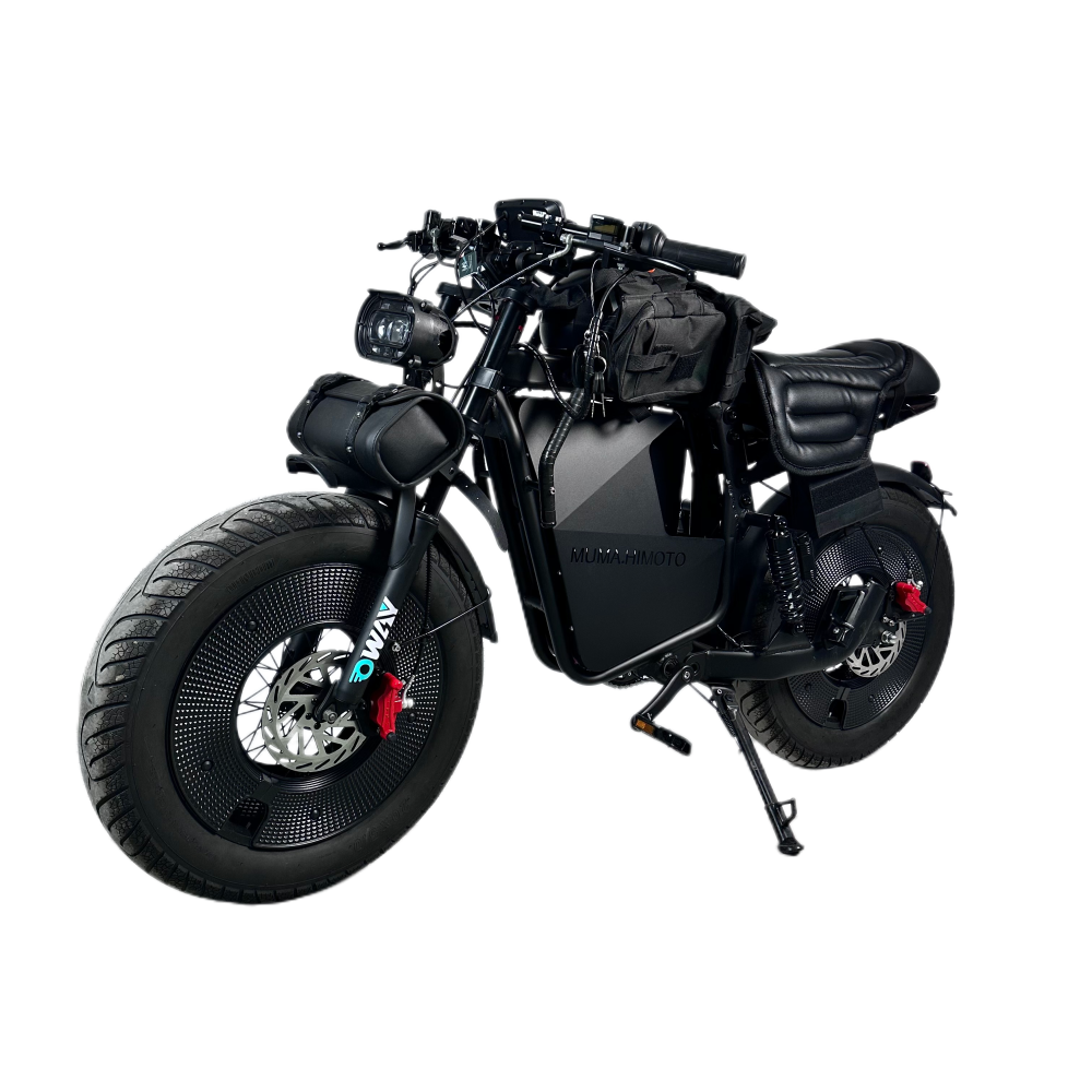 OWAYEBIKE X1 GT 1500W 48V 25Ah City Fatbike 60km/h Range 70km Black Retro One-piece handle Electric Bicycle